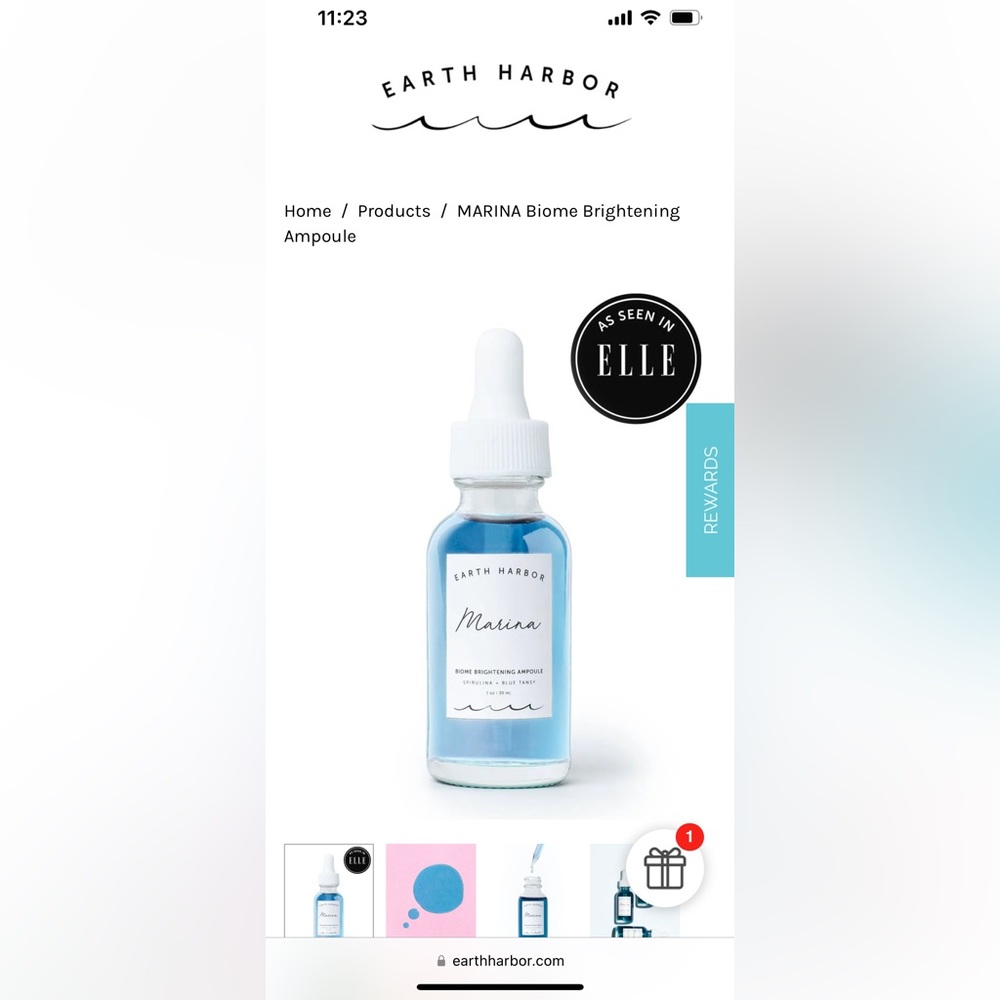 MARINA Biome Brightening Ampoule and night serum